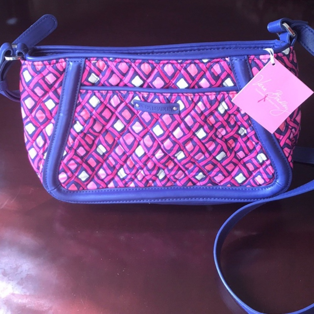 VERA BRADLEY pink/white/purple bag -NWT